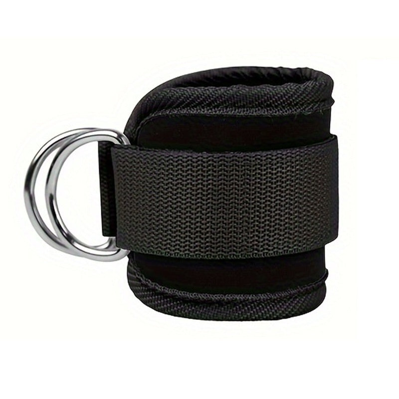Ankle resistance training kit — Black Silver Buckle Net; 1 black ankle cuff only