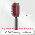 Air-cushion hairbrush — Big red Pressed Hair Removal; 1 red press-clean brush