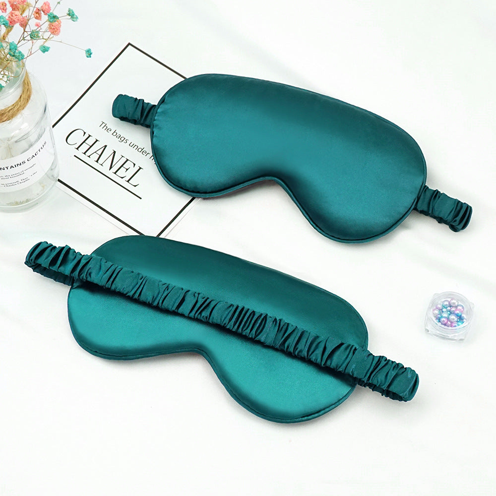 Satin-feel eye mask — Dark Green; 1 satin-feel eye mask in your selected color