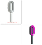 Air-cushion hairbrush — Set1; 2 air-cushion brushes: 1 white + 1 black-and-purple