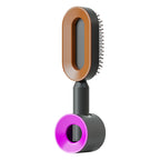 Air-cushion hairbrush — Black gold Set; 1 black-and-gold air-cushion brush + 1 base