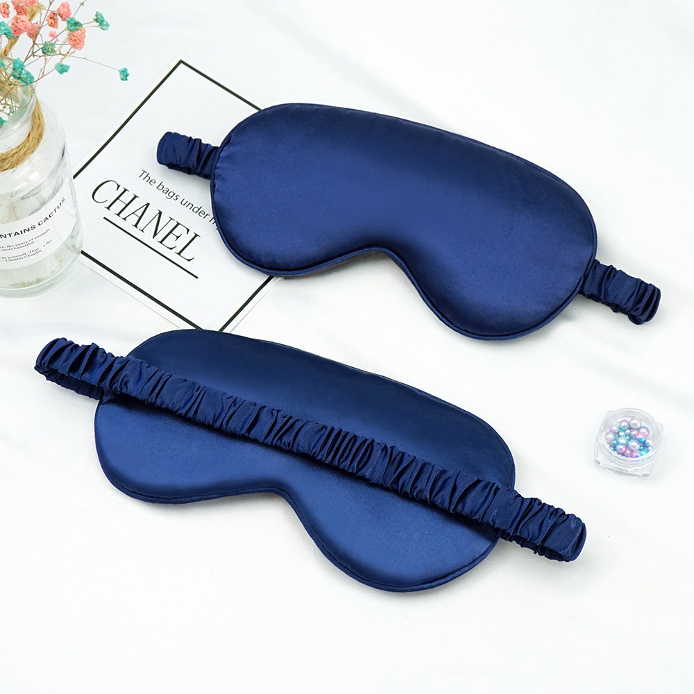 Satin-feel eye mask — Navy Blue; 1 satin-feel eye mask in your selected color