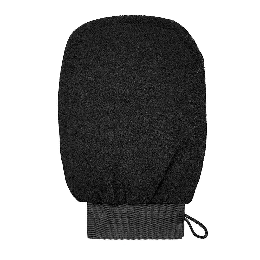 Exfoliating bath mitt — Black; 1 exfoliating bath mitt in your selected color
