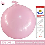 Inflatable practice ball — 65CM Light Pink; 1 inflatable practice ball in the selected nominal diameter and color