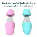 Refillable facial ice mold — supplier detail and usage photo