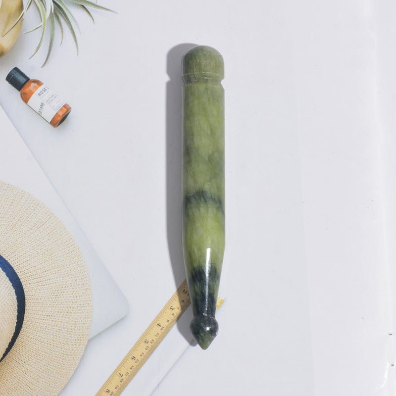 Smooth stone massage tool — supplier detail and usage photo