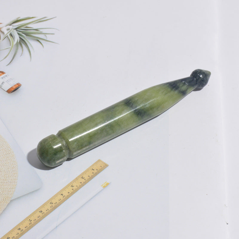 Smooth stone massage tool — supplier detail and usage photo