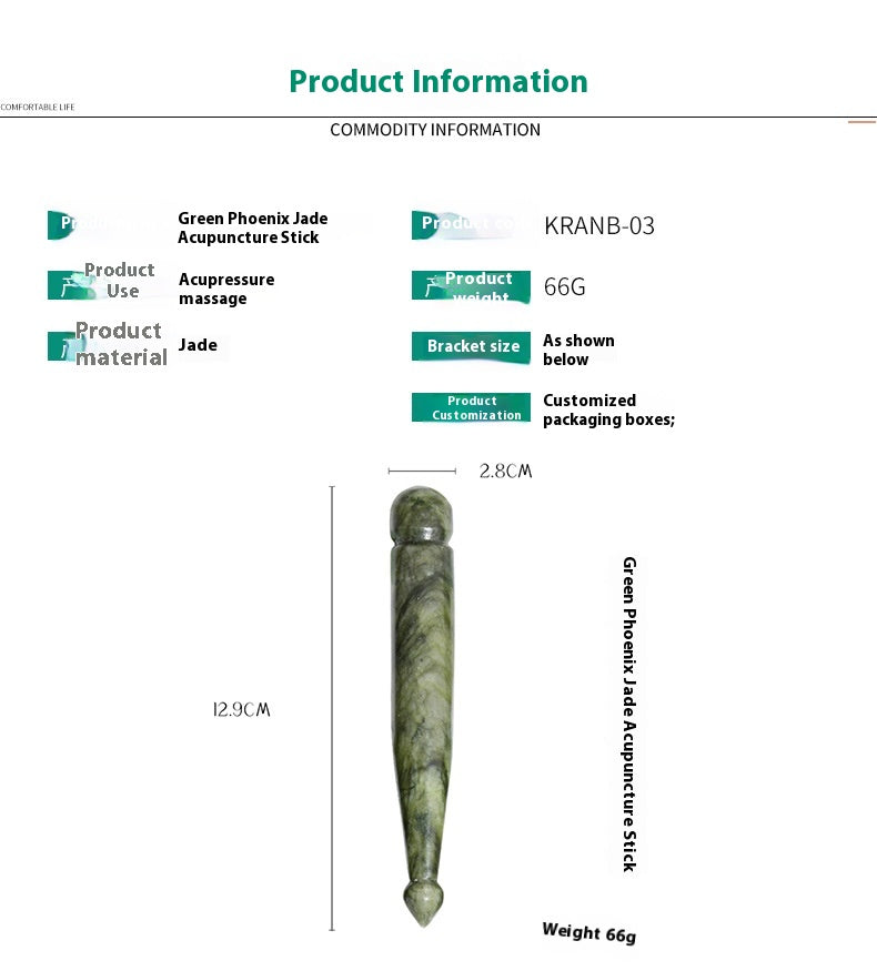 Smooth stone massage tool — supplier detail and usage photo