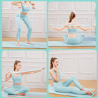 Figure-eight resistance band — supplier detail and usage photo