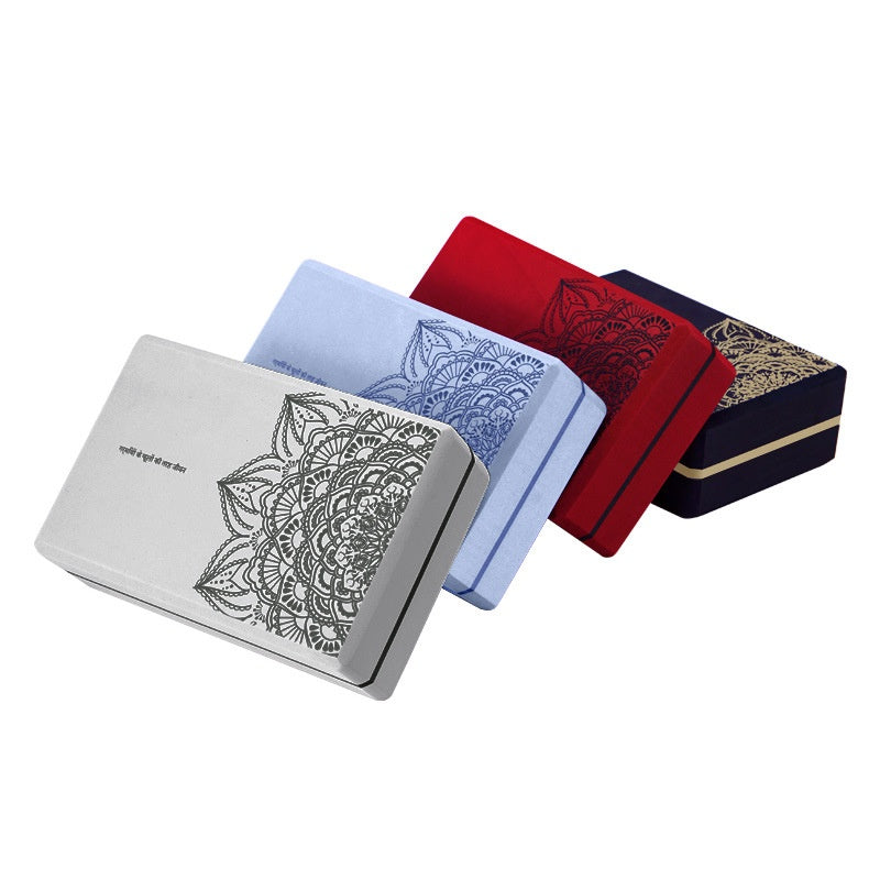 Foam yoga block — supplier detail and usage photo