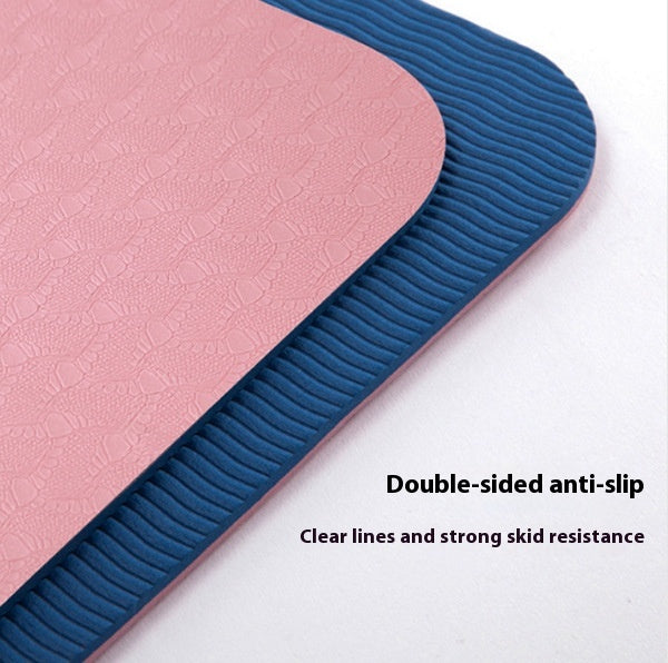 Two-tone movement mat — supplier detail and usage photo