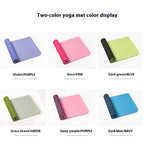 Two-tone movement mat — supplier detail and usage photo