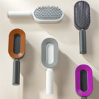 Air-cushion hairbrush — supplier detail and usage photo