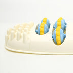Dual foot massage roller — supplier detail and usage photo