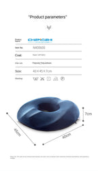 Contoured seat cushion — supplier detail and usage photo