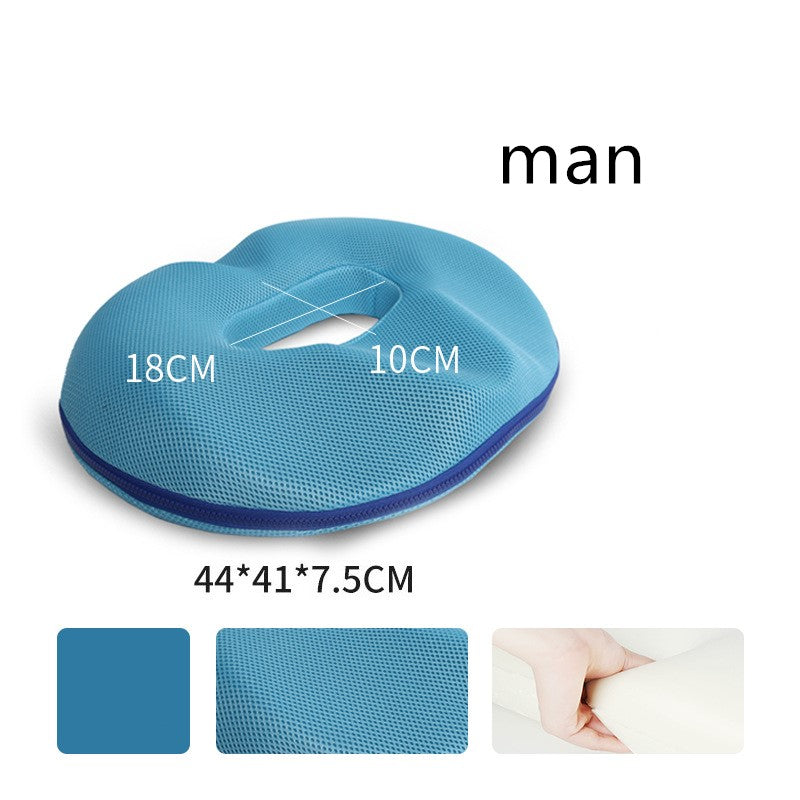 Contoured seat cushion — supplier detail and usage photo