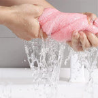 Fleece hair towel wrap — supplier detail and usage photo
