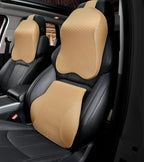 Memory-foam seat cushions — supplier detail and usage photo