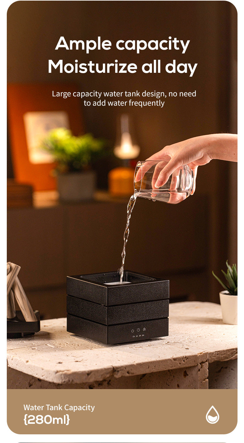 Desktop mist diffuser — supplier detail and usage photo