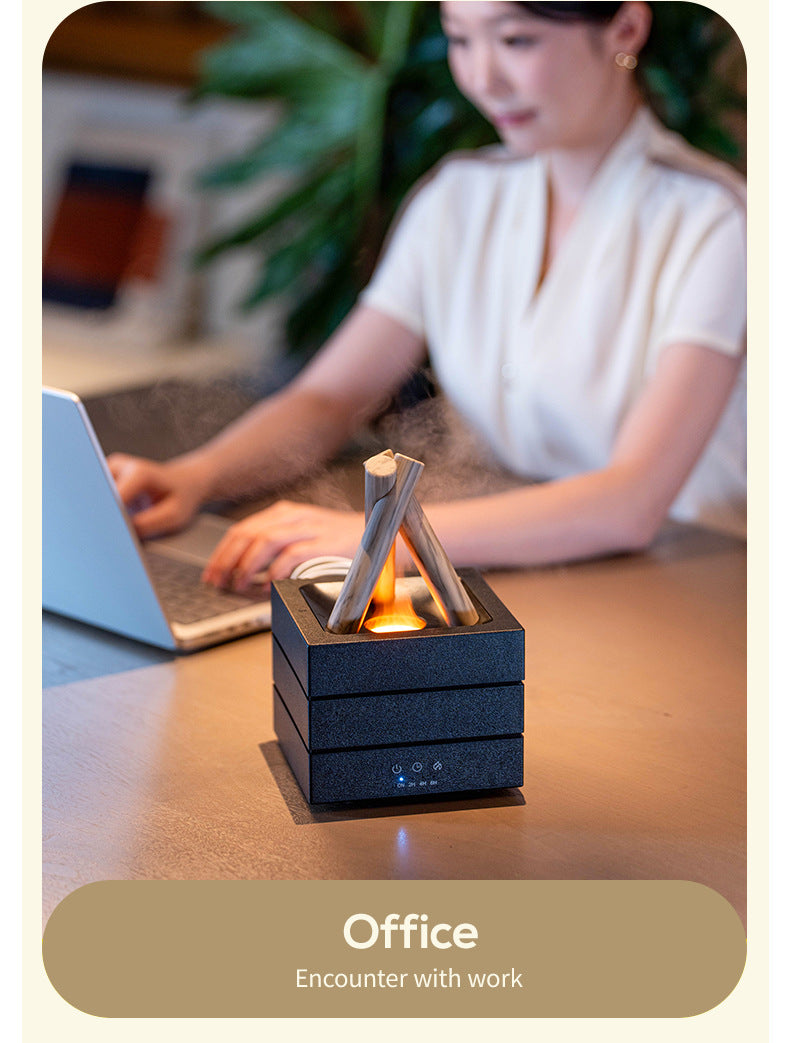 Desktop mist diffuser — supplier detail and usage photo