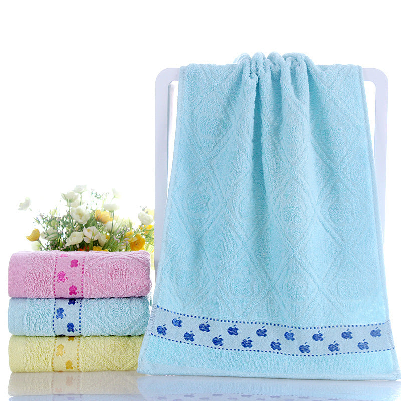 Cotton everyday face towel — supplier detail and usage photo