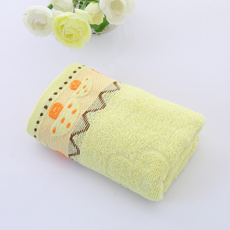 Cotton everyday face towel — supplier detail and usage photo