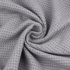 Clip-on waffle sports towel — supplier detail and usage photo