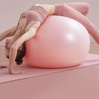 Inflatable practice ball — supplier detail and usage photo
