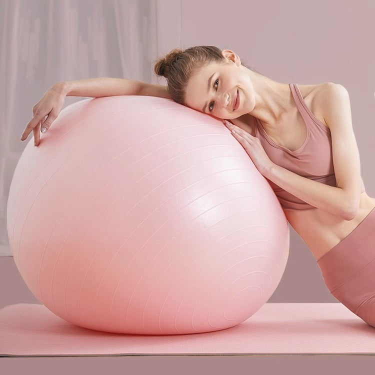 Inflatable practice ball — supplier detail and usage photo