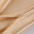 Satin-feel everyday pillowcase — supplier detail and usage photo