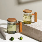 Glass ritual mug — supplier detail and usage photo
