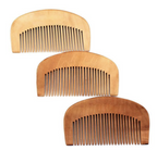Pocket wood comb — supplier detail and usage photo