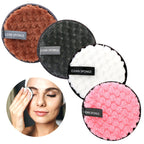 Reusable cleansing puff — supplier detail and usage photo