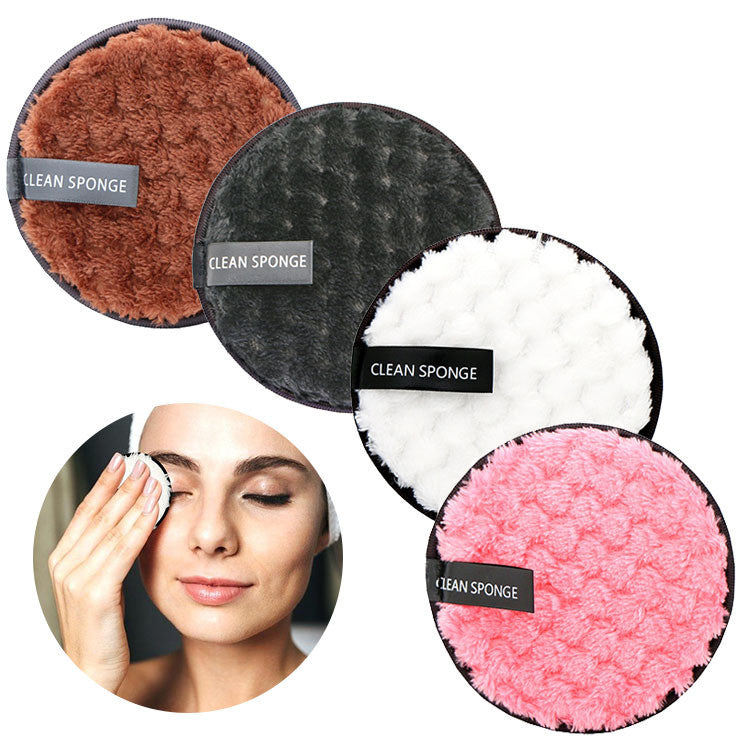 Reusable cleansing puff — supplier detail and usage photo