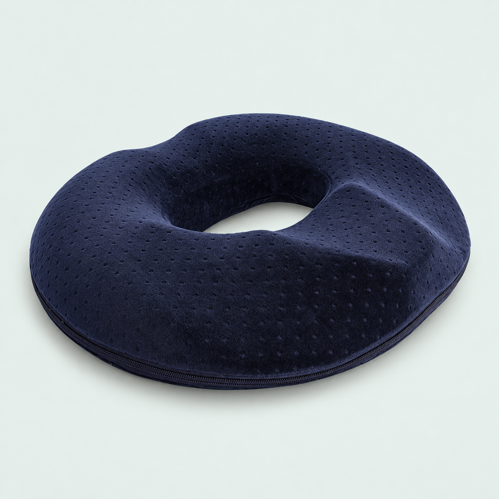 Contoured seat cushion — representative option in a coastal studio setting; choose options for exact contents.