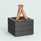 Desktop mist diffuser — representative option in a coastal studio setting; choose options for exact contents.