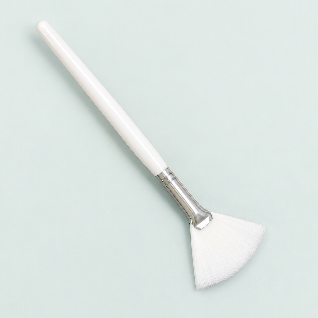Fan applicator brush — representative option in a coastal studio setting; choose options for exact contents.