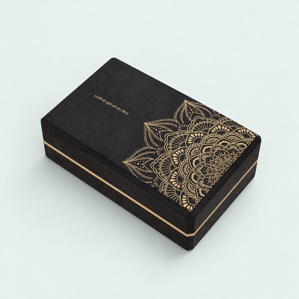 Foam yoga block — representative option in a coastal studio setting; choose options for exact contents.