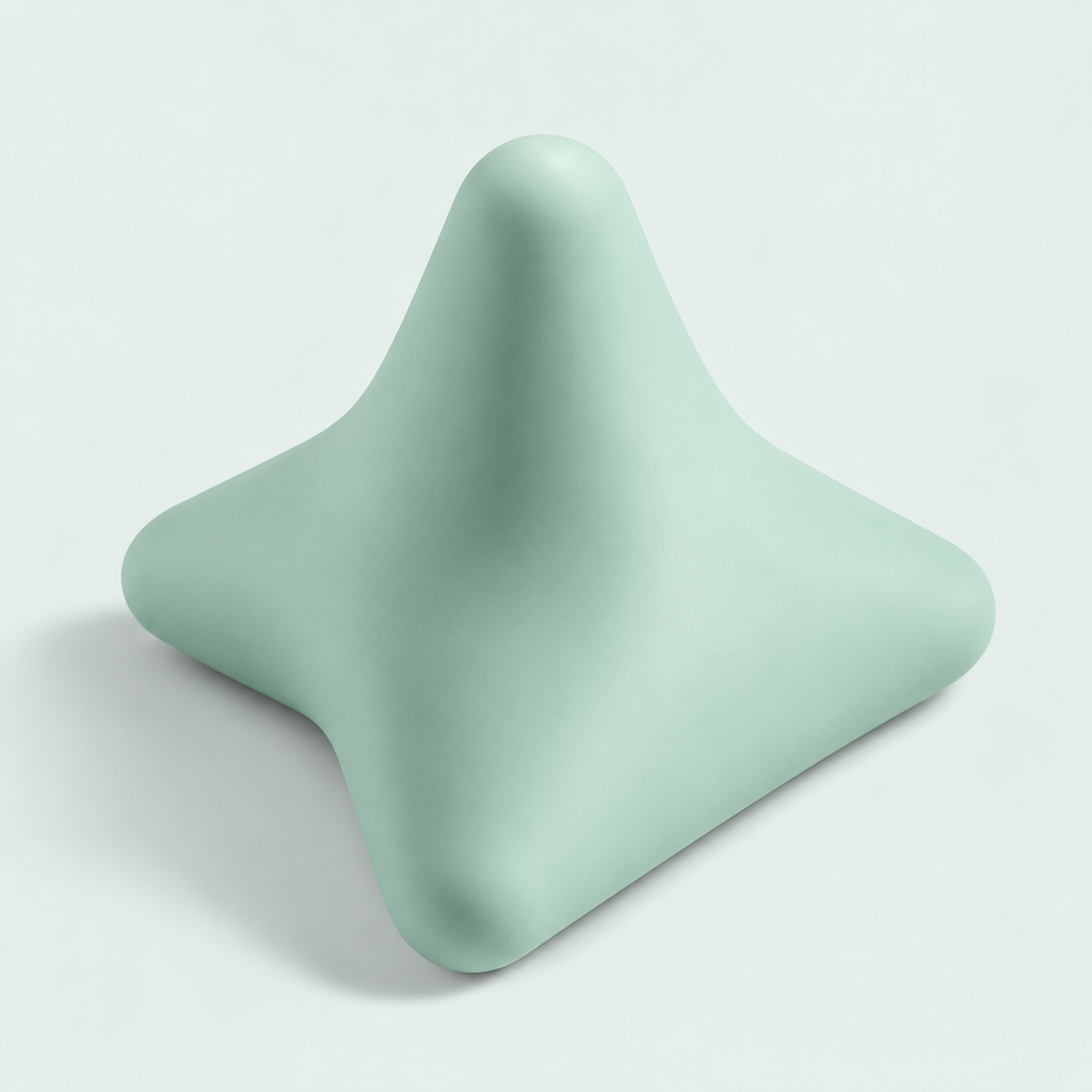 Silicone massage cone — representative option in a coastal studio setting; choose options for exact contents.