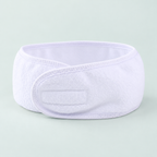 Soft spa headband — representative option in a coastal studio setting; choose options for exact contents.