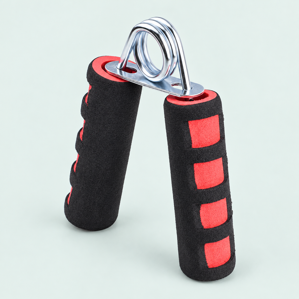 Spring hand-grip trainer — representative option in a coastal studio setting; choose options for exact contents.