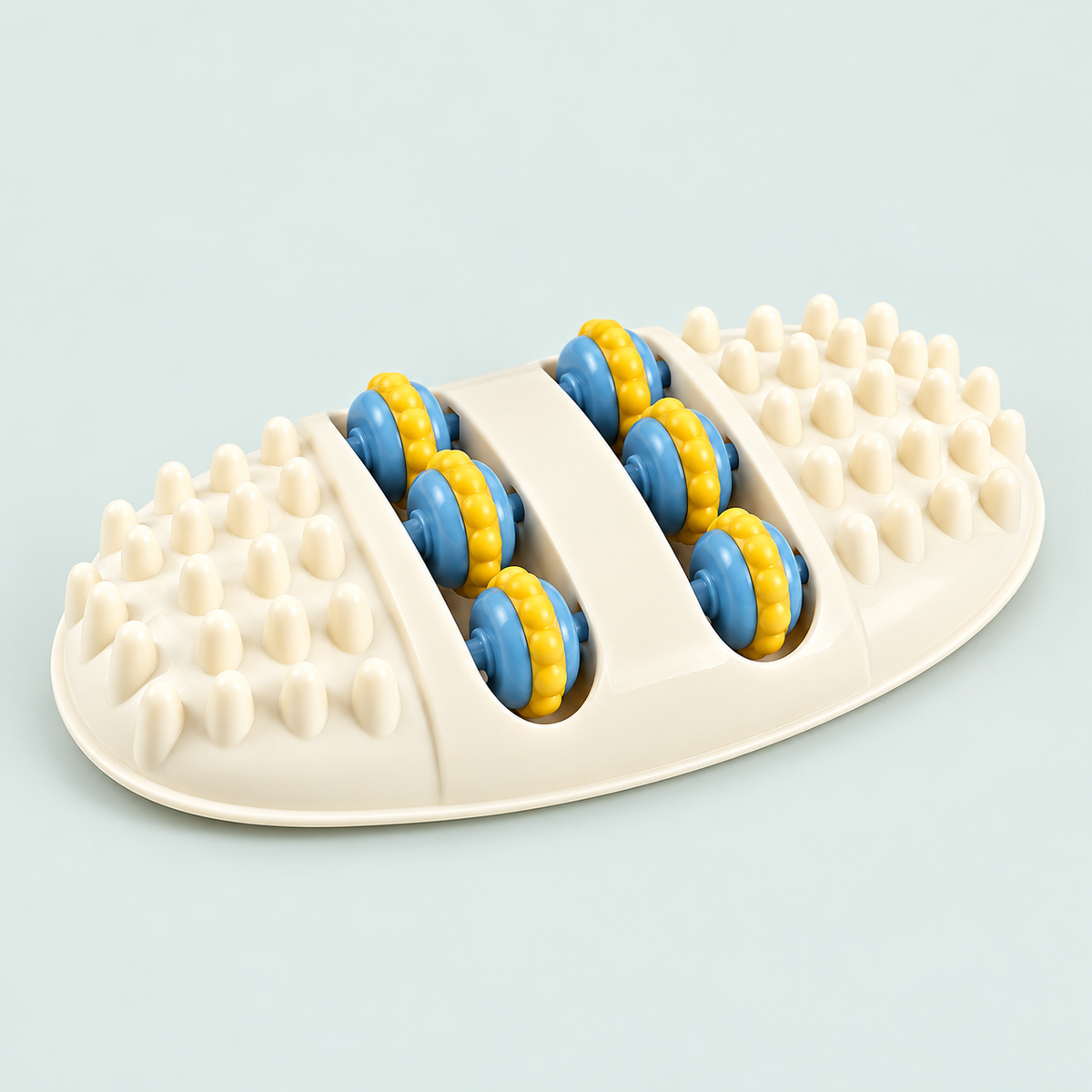 Dual foot massage roller — representative option in a coastal studio setting; choose options for exact contents.