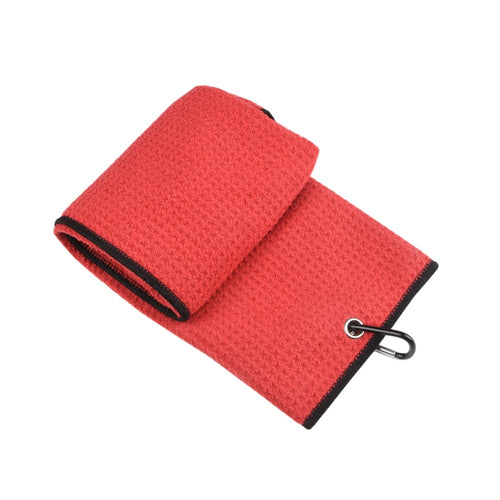 Clip-on waffle sports towel — selected supplier configuration; other options shown in the gallery