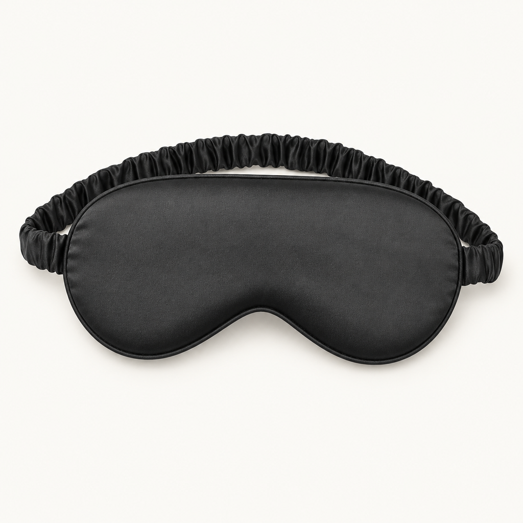 Satin-feel eye mask — selected supplier configuration; other options shown in the gallery
