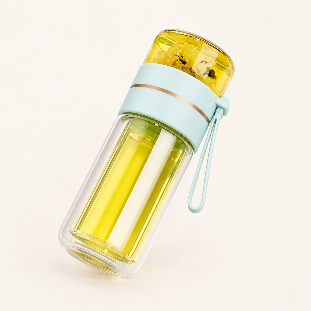 Glass tea-infuser bottle — clean reverse view — CJHS138516901AZ