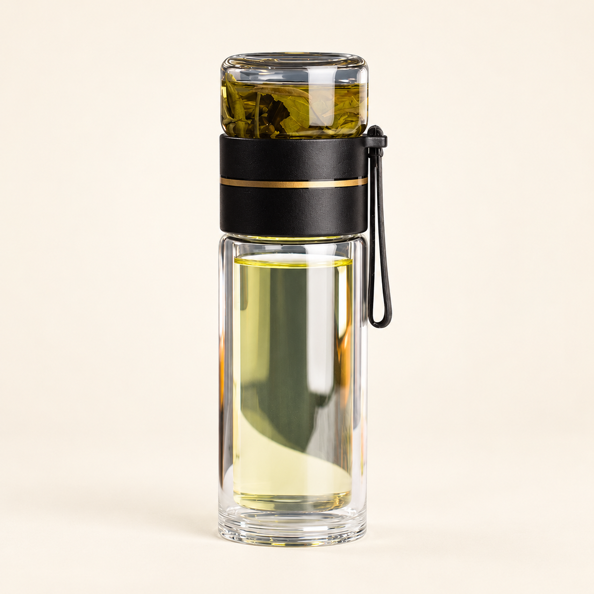 Glass tea-infuser bottle — clean reverse view — CJHS138516912LO
