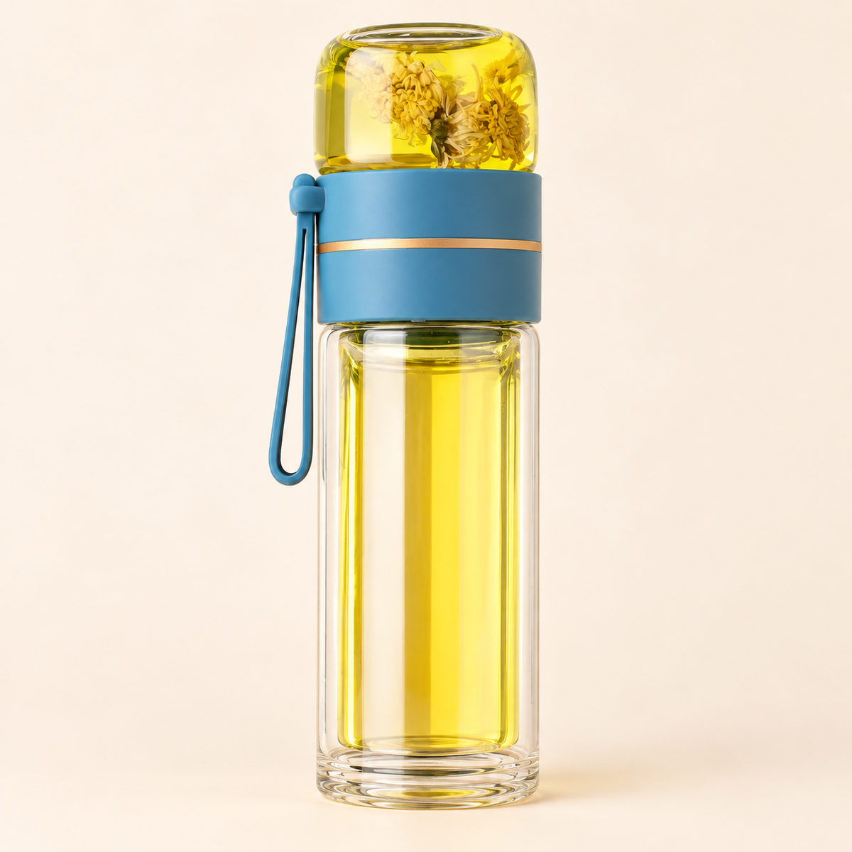 Glass tea-infuser bottle — clean reverse view — CJHS138516914NM
