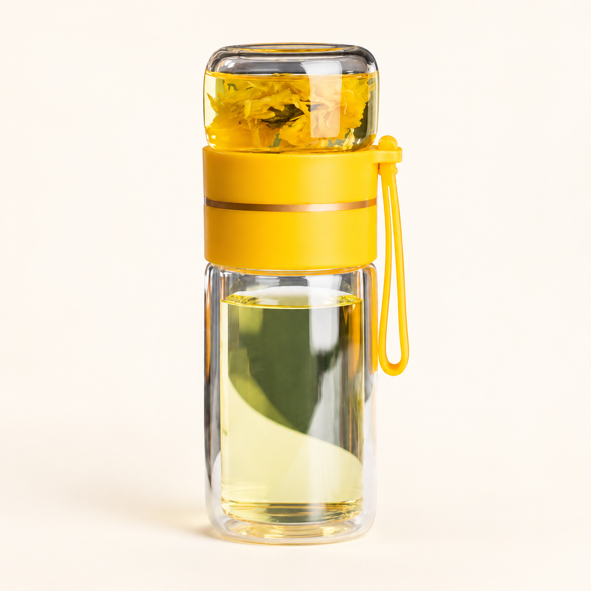 Glass tea-infuser bottle — clean reverse view — CJHS138516905EV